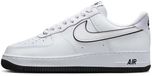 Nike Air Force 1 '07 Sneakers Unisex Weiß/Schwarz Leder Gummi DV0788-103