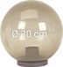 KS Verlichting Globe 30 Tuinlamp Kunststof Bol Polycarbonaat Led Modern Bruin