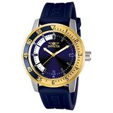 Invicta Specialty Heren Horloge - Roestvrij Staal - Blauwe Wijzerplaat - 45mm