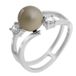 Orphelia ZR-7119/PL/56 Zilver Ring Platinum plated Pearl Zirconium