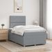Maison Exclusive - Lit boxspring avec matelas Gris clair 120 x 200 cm Tissu