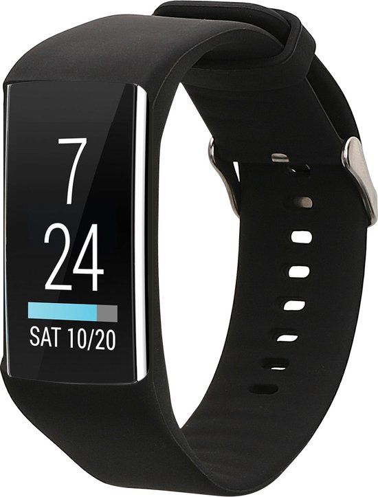 kwmobile Horlogebandje voor Polar A360 / A370 - Zwart TPU Smartwatch Bandje