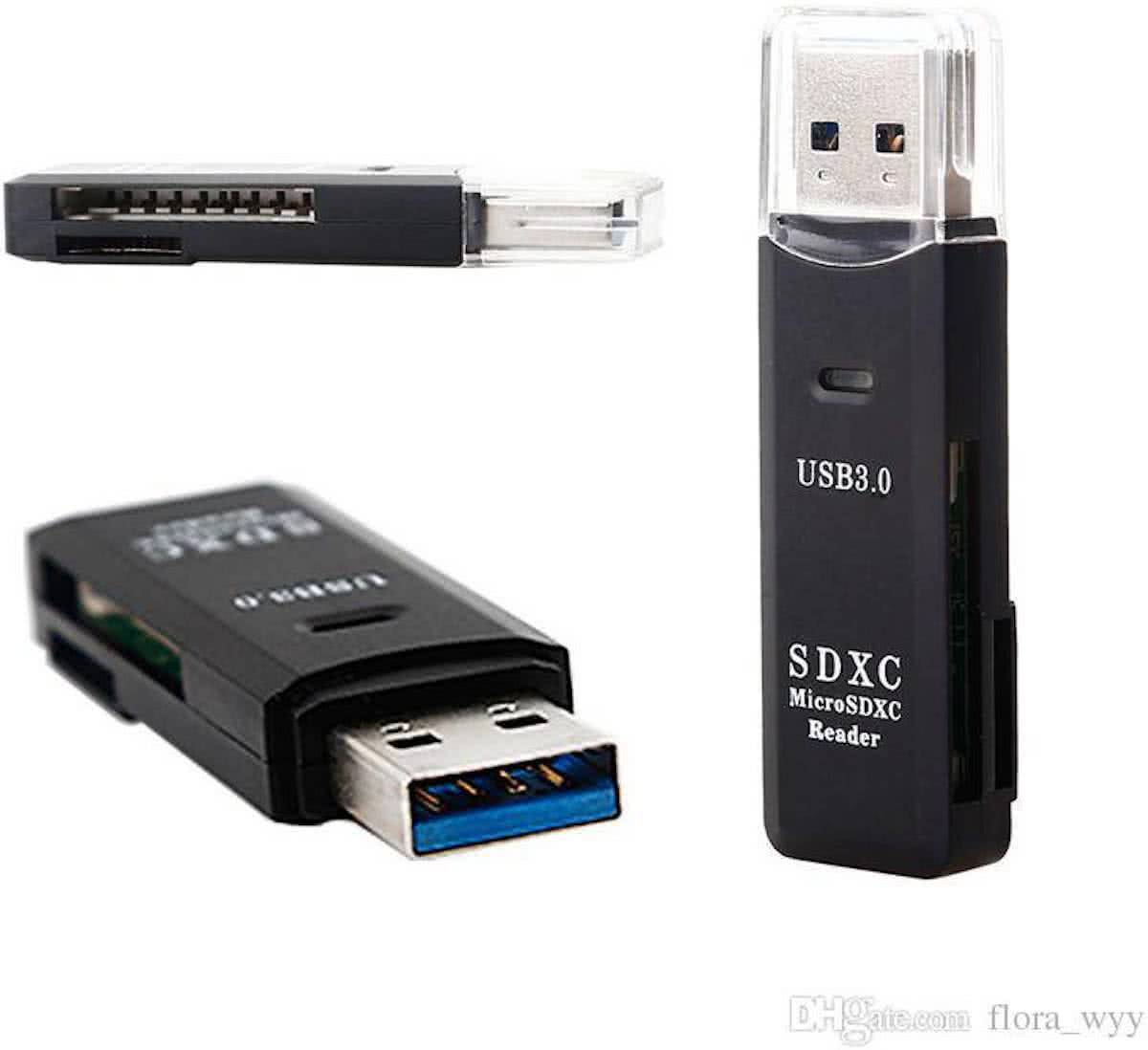 - Mini USB 3.0 - Memory Card Reader Adapter - card reader - SD card reader - SD kaart reader - DisQounts