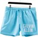 Calvin Klein Medium Drawstring Heren Zwembroek - Blue Tide - Maat S
