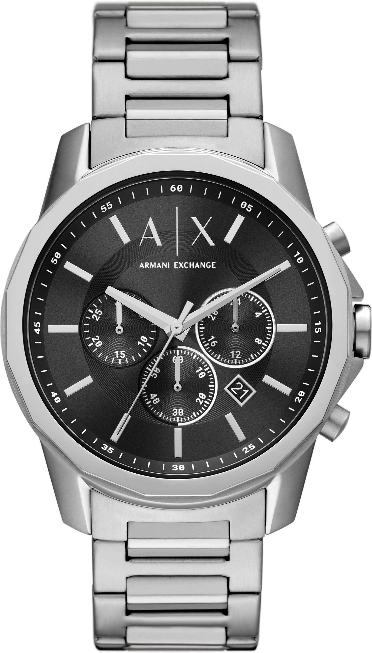 Armani Exchange Chronograaf Edelstaal Herenhorloge - Heren