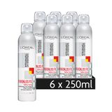 L'Oréal Paris Studio Line Ultra lichte haarspray, 24 uur ultra-sterke grip, geen lijmen, geen sporen FX Styling Spray, 6 x 250 ml