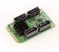 KALEA-INFORMATIQUE Mini PCI Express 4-poorts SATA 3.0 6G-controllerkaart met Marvell-chipset