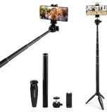 MOJOGEAR Vlog Kit: Mini-statief, telefoonhouder & extra lange selfie stick