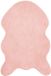 vidaXL Antislip vloerkleed van imitatie konijnenbont OLITE Roze
