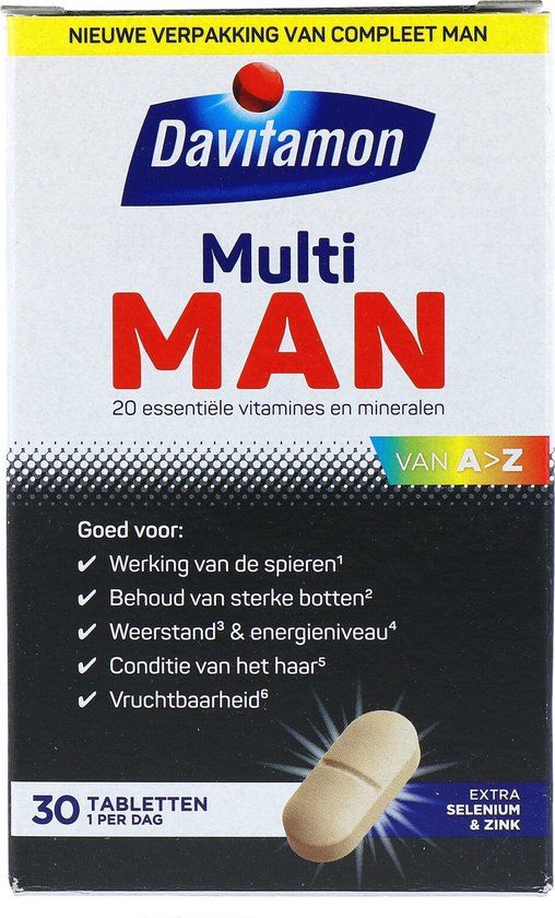 Davitamon Multi Man - Multivitaminen - 30 tabletten