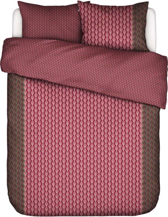 ESSENZA Tesse Dekbedovertrek Lits-Jumeaux 240x200/220 cm cherry red