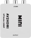 Techvavo® Tulp AV naar HDMI Converter - RCA naar HDMI Adapter - 1080p Full HD - Wit