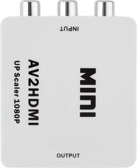 Techvavo® Tulp AV naar HDMI Converter - RCA naar HDMI Adapter - 1080p Full HD - Blanc