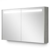 Maxaro Spiegelkast Met Verlichting Modulo 120x70cm Grijs Eiken