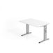 Hammerbacher Bureau met C-vormige voet - 120x80 cm