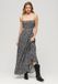 Superdry Maxi-jurk met transparante achterkant - Dames - Jurken - Viscose - Zwart
