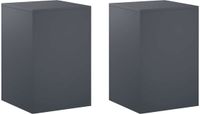 vidaXL Pieds de plantes 2 pièces anthracite 40 x 40 x 60 cm