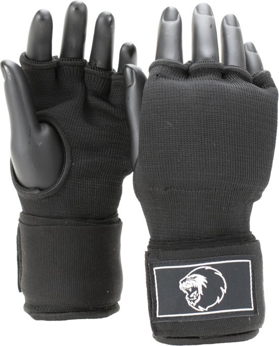 Super Pro Combat Gear Binnenhandschoenen Met Bandage Zwart/Wit Extra Extra Small