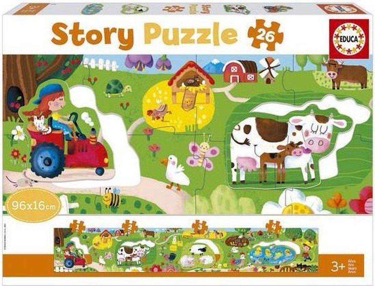 Educa Didacta Story Farm panorama-puzzel - 26 delen - vanaf 3 jaar - meerkleurig