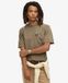 Superdry T-shirt pour homme avec poche et surpiqûre contrastée marron Taille : XL