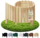 Floranica Borderrand plantenborder 30 x 100 cm naturel graskant houten tuinafsluiting