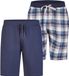 Phil & Co. Berlin Phil & Co Heren Korte Pyjamabroek Geruit/Effen 2-Pack - Maat XXL