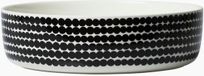 Marimekko Oiva Räsymatto plat de service 3L 28cm blanc-noir