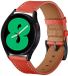 By Qubix Qubix - Lederen Smartwatch Bandje voor Garmin Venu 4 (45mm) - Rood