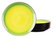 Creatable, 24920 Serie Hot Green 6-delig tafelservies van aardewerk voor 6 personen, vaatwasser- en magnetronbestendig, hoogwaardige productie