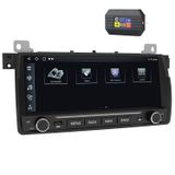 Awesafe Android autoradio met 2+32GB geheugen, DAB+ adapter, geschikt voor BMW 3-serie E46 M3, Rover 75, MG ZT. Inclusief draadloze CarPlay, Android Auto, WiFi, GPS-navigatie, RDS, DSP en Bluetooth