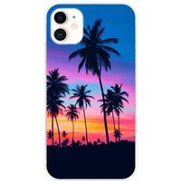 1001 coques Apple iPhone 11 Palmiers colores bedrukt siliconen hoesje