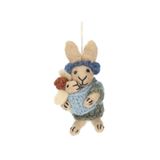 Dille &amp; Kamille Feutrine Suspension de Noël, lapin et lapereau