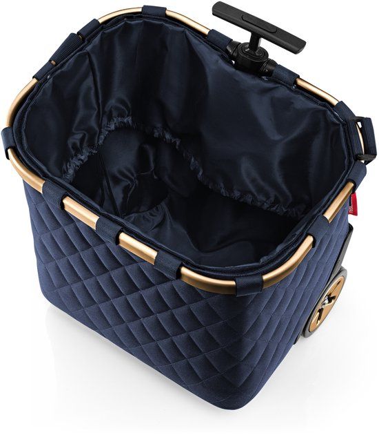 Reisenthel Carrycruiser Boodschappentrolley - 40L - Rhombus Midnight Gold Frame Blauw