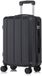 YONSLY Handbagage Koffer - 55cm - 40 L - Cijferslot - Zwart