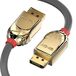 LINDY 36290 0,5 m DisplayPort 1.4 kabel, Gold Line