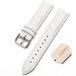 By Qubix - Crocodile Leather Watch Strap - White - 18mm - Compatible with Garmin Venu 3s / Vivoactive 4s / Venu 2s / Vivomove 3s / Forerunner 255s / 265s