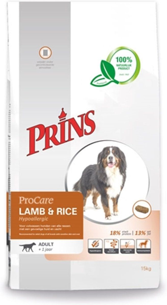 Prins Procare Hondenvoer Lam & Rijst - 3 kg