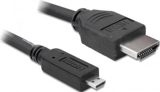 Delock 3m HDMI naar Micro HDMI kabel Zwart