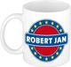 Bellatio Decorations - Robert Jan voornaam - koffiemok - beker - wit/blauw - 300 ml