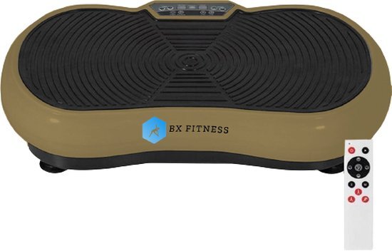 BX fitness BX Fitness® - Ultra Slim Body Shaper - Fitness Trilplaat - Trainingsapparatuur voor Uithoudingstraining - Power Plate - Full Body Workout - Sport Trilplaat Goud