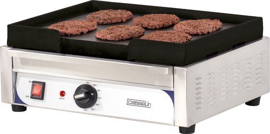 Casselin GIETIJZEREN BAKPLAAT COMPACT - GLAD - RVS - 2400 W - CPASFLC