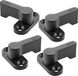 S&O Handelsgesellschaft mbH 4 x loquets pivotants, vissable, noir