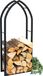DanDiBo Étagère à bois de cheminée Intérieur Noir Métal Support de bois de cheminée MOS 123 cm