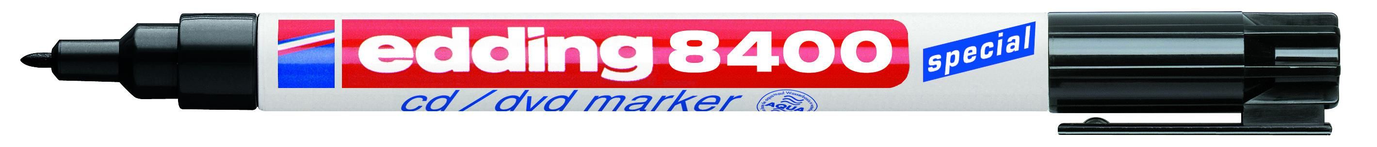 Edding e-8400 Markeerstift - Zwart, Wit - 1 stuk