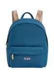 Alviero Martini 1A Classe Rugzak van pvc, gecoat, canvas, blauw, 31 x 20 x 7 cm, verstelbare schouderriem, 2 zakken