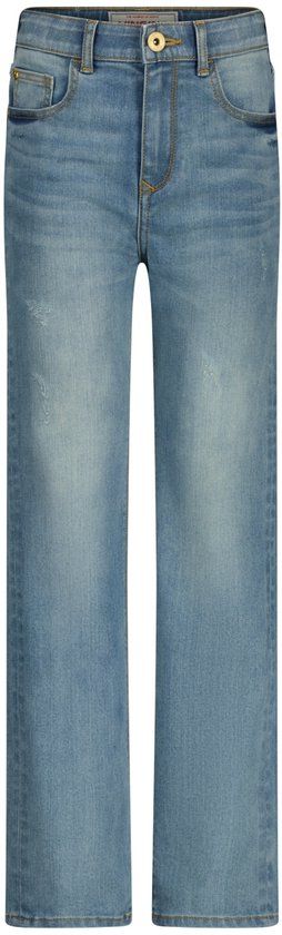 Vingino - Catie icon - Meisjes - Straight leg jeans - Blauw Vintage - Maat 134