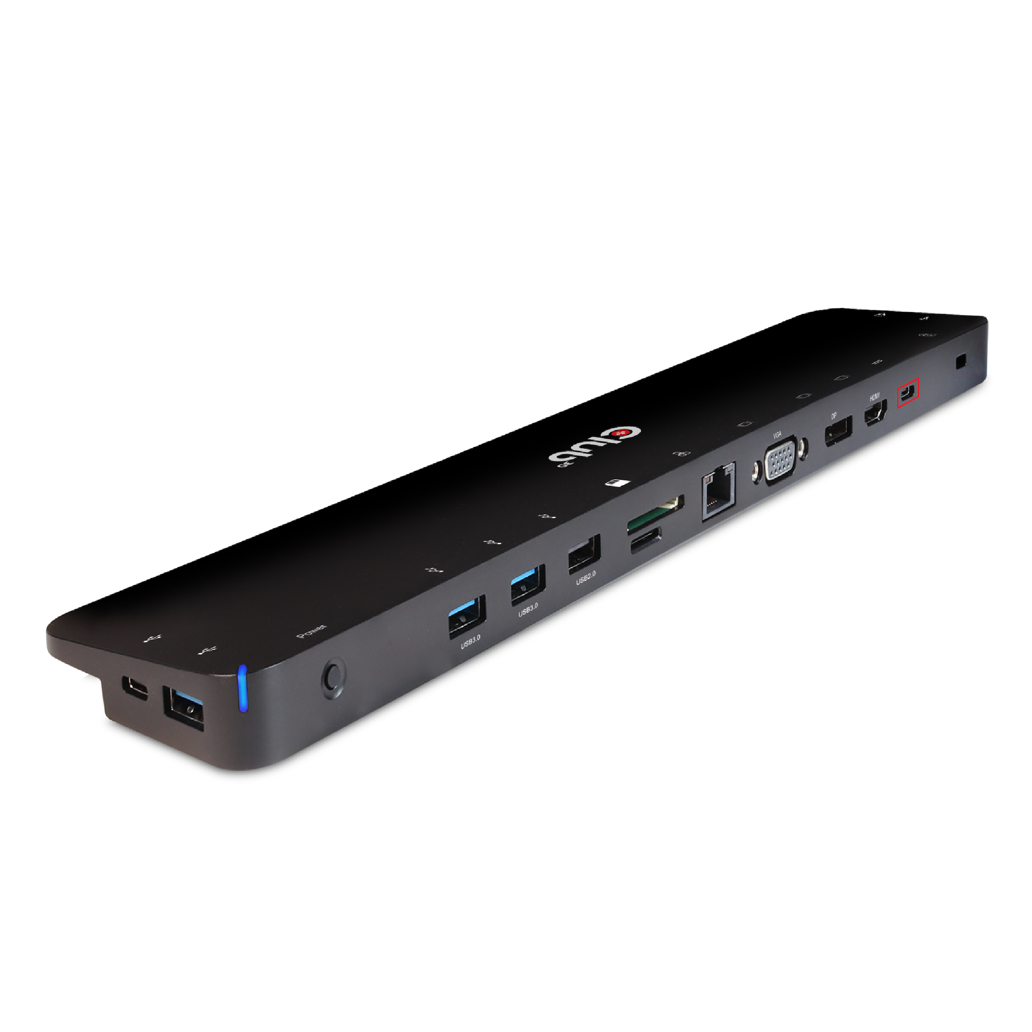 Club 3D UNIVERSEEL USB Gen1 Type-C Triple Display Dockstation met 65 Watt voor het opladen van een lichte laptop * 1x VGA, 1x HDMI, 1x DP* ( DP ALT MODUS)