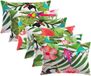 vidaXL Kussensloop 6 stuks Meerkleurig 50 x 70 cm Polyester