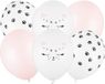 PARTYDECO - 6 roze katten latex ballonnen 30 cm pastel decoratie