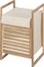Wenko Wasmand Acina, hoogwaardige wasmand van natuurlijk acaciahout, ecologisch FSC®-gecertificeerd, met uitneembare waszak en deksel, inhoud 40 l, 40 x 60 x 35 cm